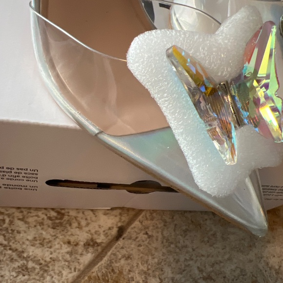 Clear Strappy stiletto heel - Picture 6 of 7